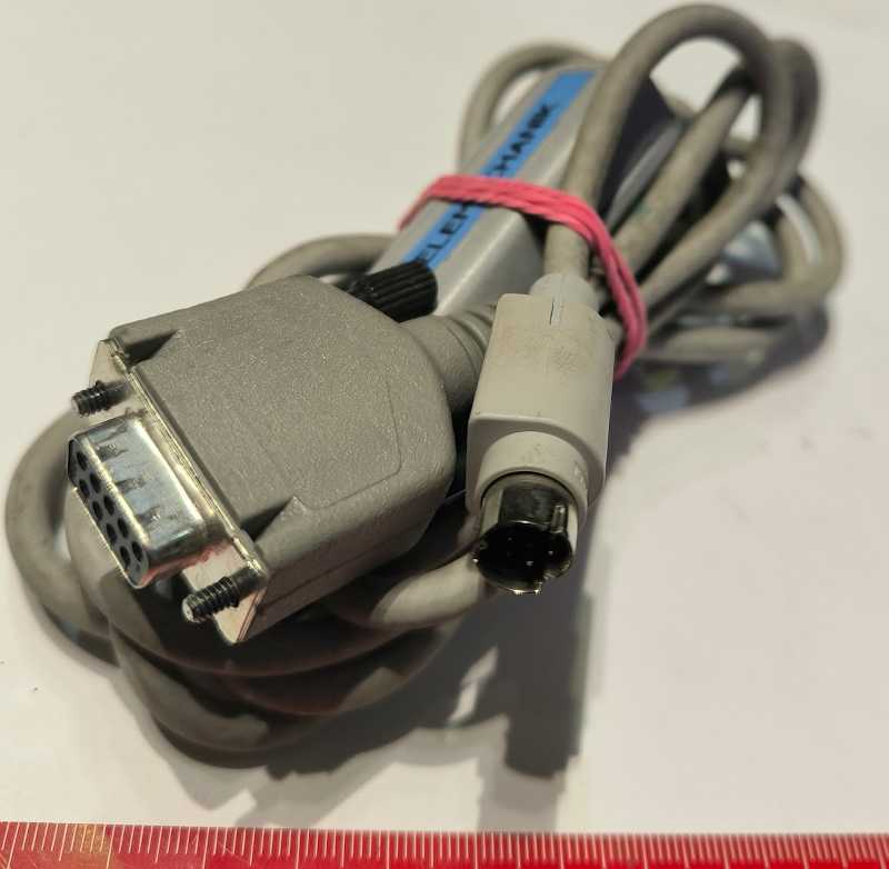 TSXPCU1030 - Programovací kabel pro SCHNEIDER PLC, připojený k počítači přes seriový port RS232   .. použitý / used   .. cena na dotaz / price on request