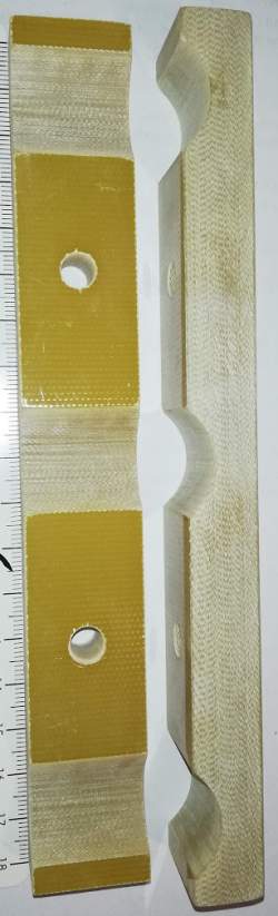 držák vývodů horní, laminát ? sklotextil, 180x15x25mm, 108 g/ks