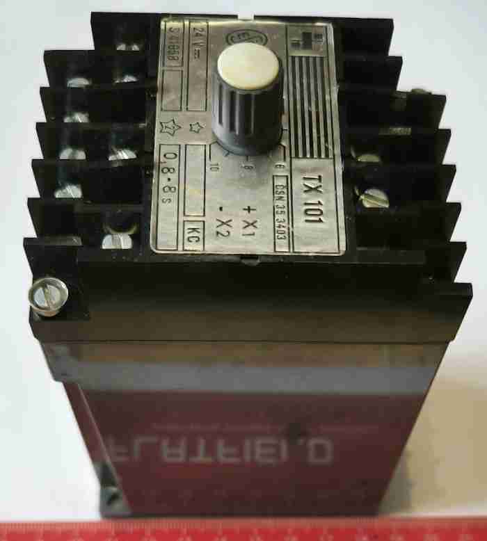 TX101 KC 24Vss  relé, 0,8-8s, starší  (002) .. cena na dotaz / price on request