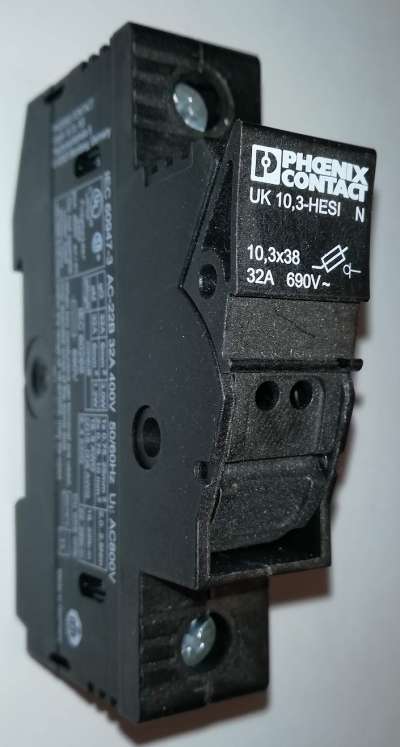 Fuse modular terminal block - UK 10,3-HESI N 32A 690V