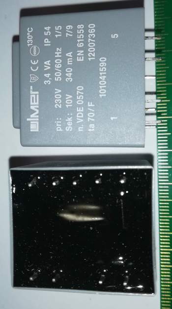 transformátor ULMER 101041590 230V/10V 3,4VA .. balení 10ks