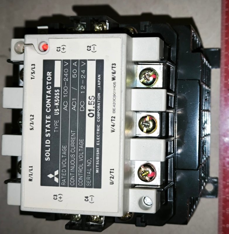 MITSUBISHI US-K50SS SOLID STATE CONTACTOR AC100-240V 50A .. použitý / used .. cena na dotaz / price on request