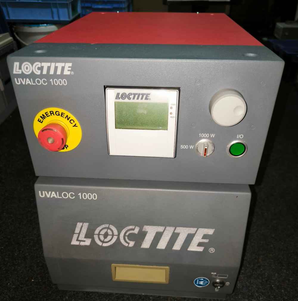 LOCTITE® UVALOC 1000 Tunnel , na repasi, stav dle foto..  použitý/used .. cena na dotaz / price on request