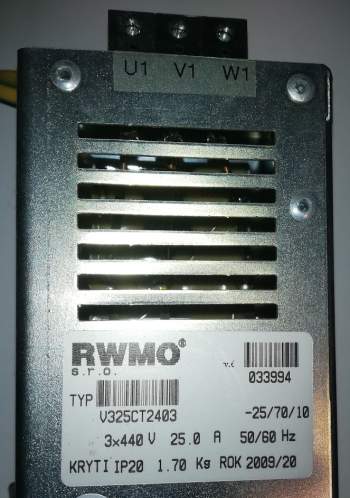 V325CT2403 RWMO 3x440V 25A odrušovací filtr