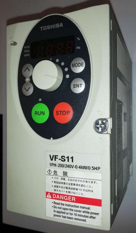 VFS11S-2004PL-WP(R5) - Toshiba VFS11S - 0.37kW 230V 1ph to 3ph - AC Inverter Drive Speed Controller