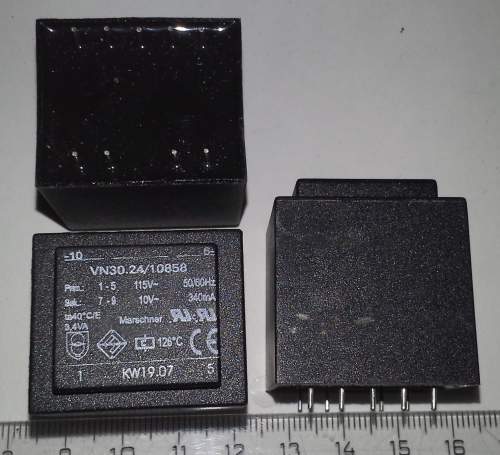 trafo VN30.24/10858 115V/10V 340mA