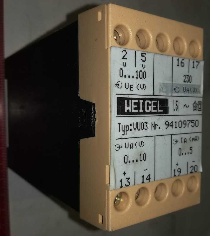 WEIGEL VU03 .. použitý / used   .. cena na dotaz / price on request