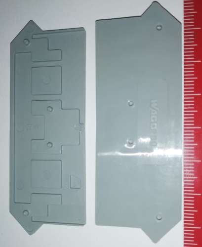 WAGO 280-316   END PLATE, RAIL MOUNTED TERMINAL BLOCK