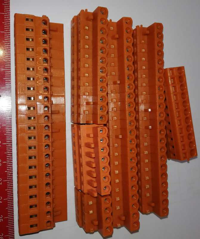 svorkovnice WAGO MCS-MIDI clasic 5,08mm, použité, balení 100 pinů za 100Kč