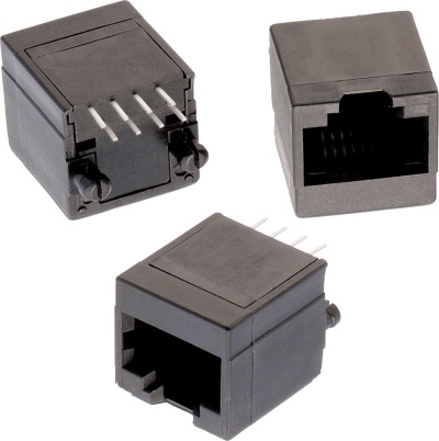 WE615008138021 - Modular Jack Vertical Plastic 8P8C WR-MJ ..  balení 20ks za 50Kč