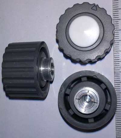 není skladem - WF24317 - Přístrojový knoflík, průměr 25mm, hřídel 6mm