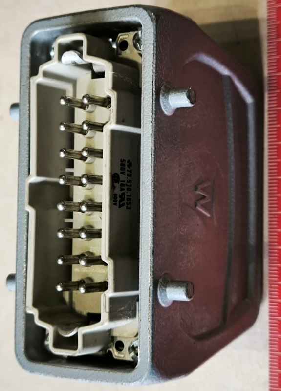 Konektor Wieland 70.510.1653, kompletní s pouzdrem  .. použitý / used   .. cena na dotaz / price on request