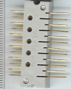 WK46296 -12 pin, osazeno 12pin, Au konta. .. cena na dotaz / price on request