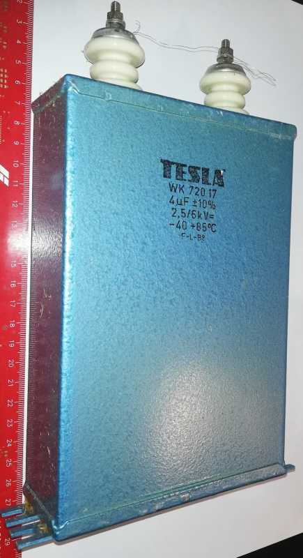 WK72017 4uF 10% 2,5/6kV TESLA