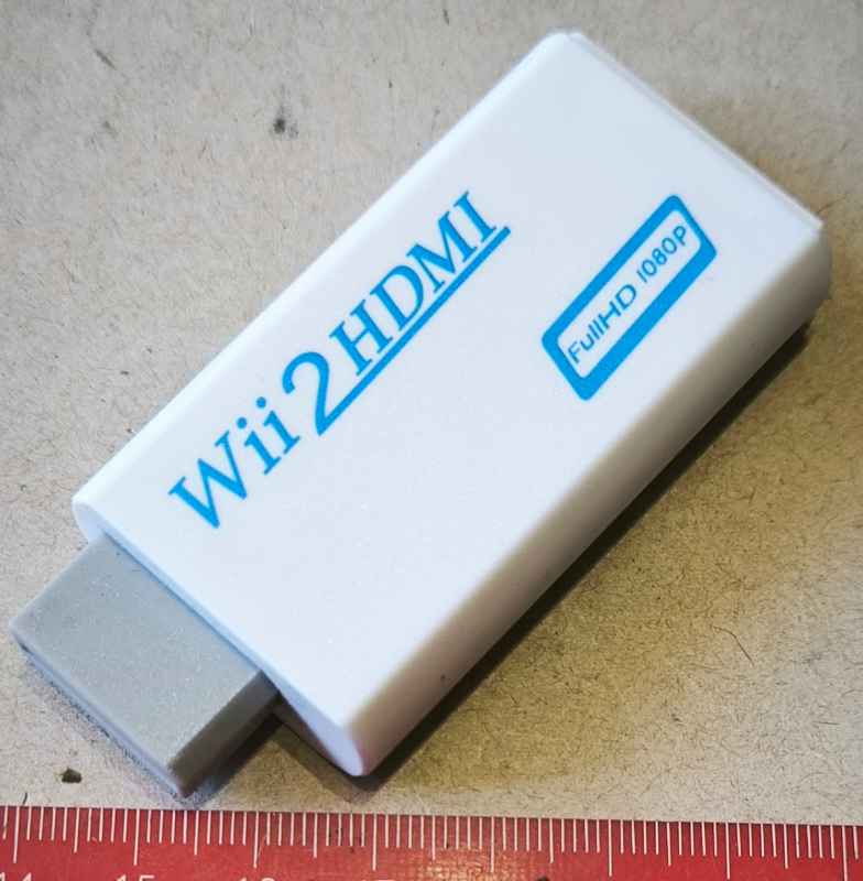 Wii2HDMI audio a video adaptér pro konzole Wii - Bílý
