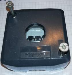 XALD01 - Plastové pouzdro tlačítka, výřez 22mm, 68 x 68 x 53 mm, Šedá -  Schneider Electric