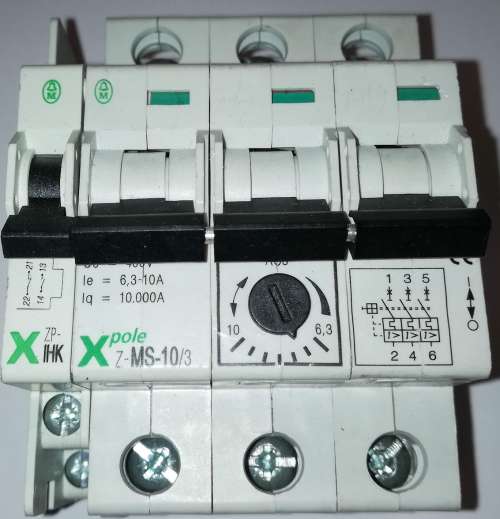 Z-MS-10/3 (248411) Spouštěč motoru 10A 3P + ZP-IHK