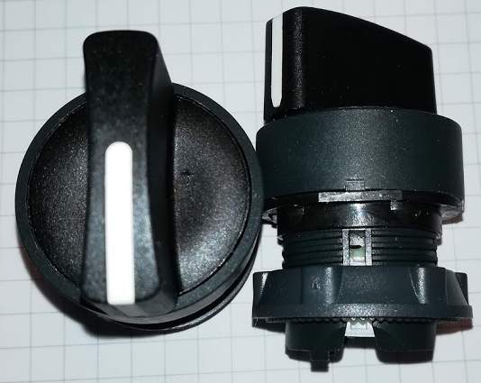 ZB5AD4 - Ovládací hlavice řada Harmony,2 polohy s návratem