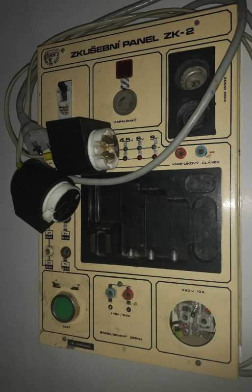 Zkušební panel ZK-2, na opravu, na náhr. díly