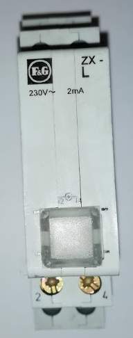 ZX-L - kontrolka LED  F&G čirá