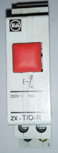 tlačítko F&G ZX-T/O-R 230Vac 16A  .. cena na dotaz / price on request