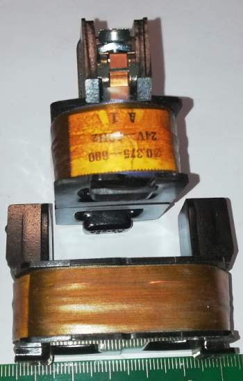 cívka V16D, V25E .. 24V 50Hz