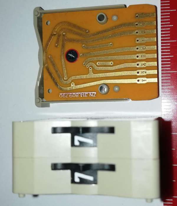 CONTRAVES 0-3 - palcový přepínač  .. pouze 0-1-2-3