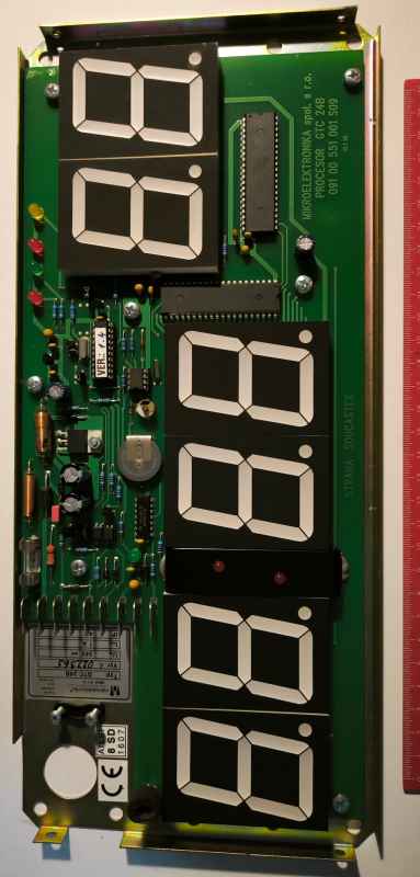 deska displaye z autobusu, 6x CSS-2314D .. na rozebrání na ND