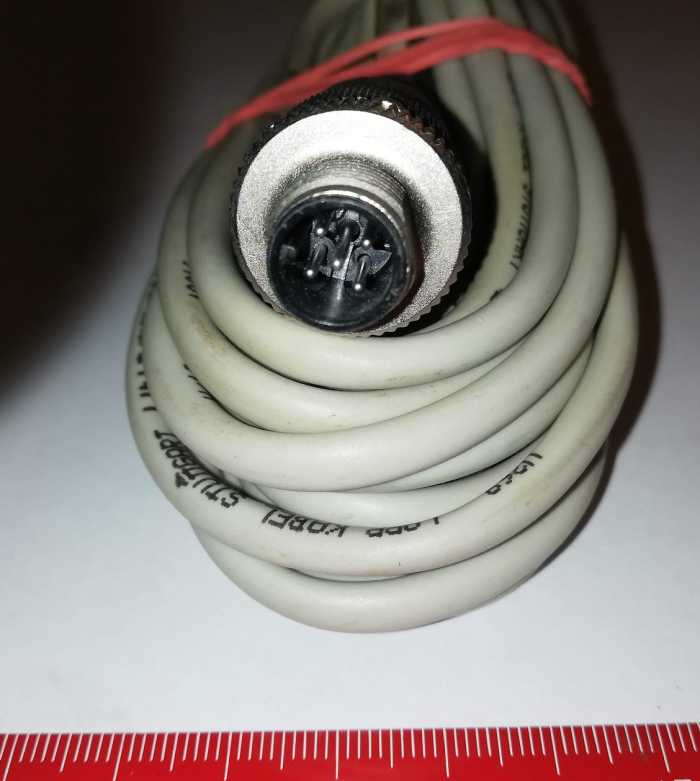 není skladem - kabel s konektorem 5pin pro automatizaci (010), 3m, použitý / used