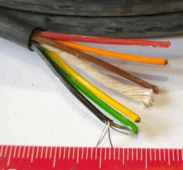 PVC control line UL-LiYY 6 x 0.56 mm², AWG 20, unshielded, black, 095062009  .. balení 20m