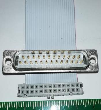 plochý káblik 25pin 23cm s CANON25 samec