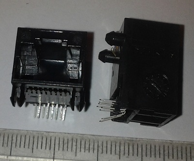 konektor LAN černý .. balení 50ks za 100Kč