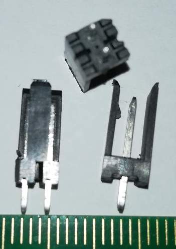 konektor do pl.sp. 2pin bez označení .. balení 50ks za 90Kč