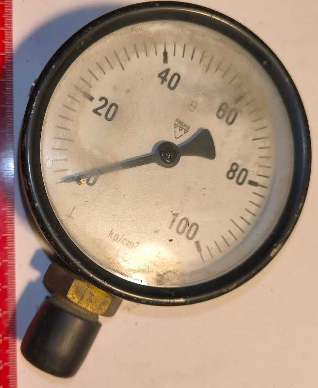 manometr 0- 100kg/cm2, PREMA , 100mm (012)