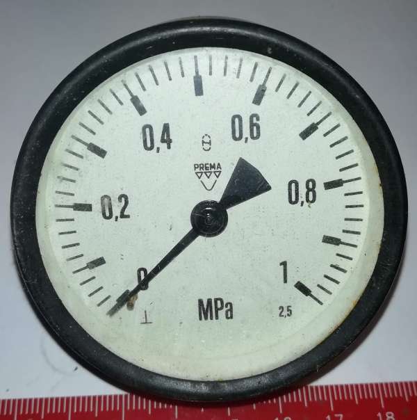 není skladem - manometr 0-1MPa, PREMA, 60mm