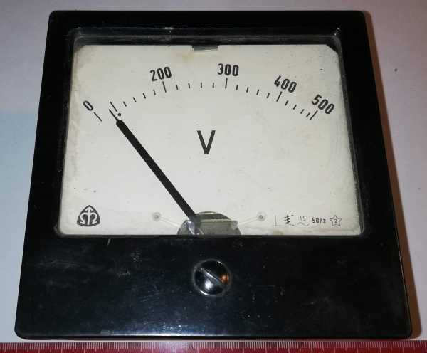 V metr 500V METRA, netestován, starší, 120x120x75mm