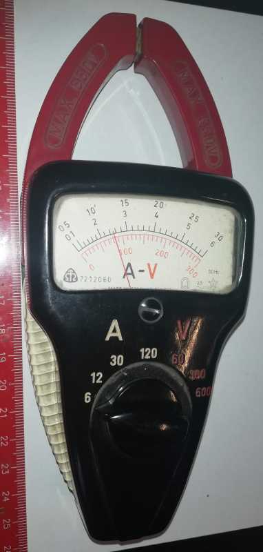 METRA ,  kléšťový V-A měřák, sběratelský kus, netestováno   .. cena na dotaz / price on request