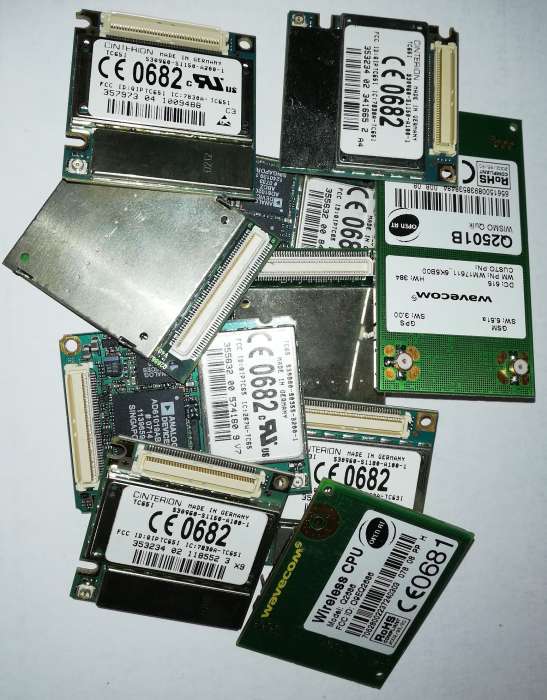 GSM moduly, z demontáže, netestované, možna vadné, na ND,  mix 10ks za 120Kč  - (001)