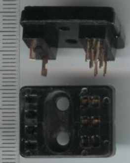 patice pro rele LUN2621, dva přepínací