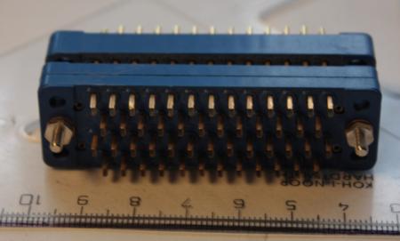 konektor 50pin, zlacené vývody, 4 řady, samec + samice   .. cena na dotaz / price on request