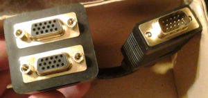 rozdvojka VGA 15pin / 2x 15pin