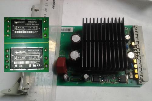 deska zdroje s moduly VICOR V48C5C75A + V48C3V3C75A, na ND