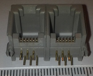 konektor 6pin dvojitý  .. balení 40 dvojic za 100Kč