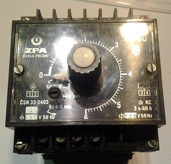 spínací hodiny TU60 KC 220V 50Hz 3s-60h  .. použitý / used