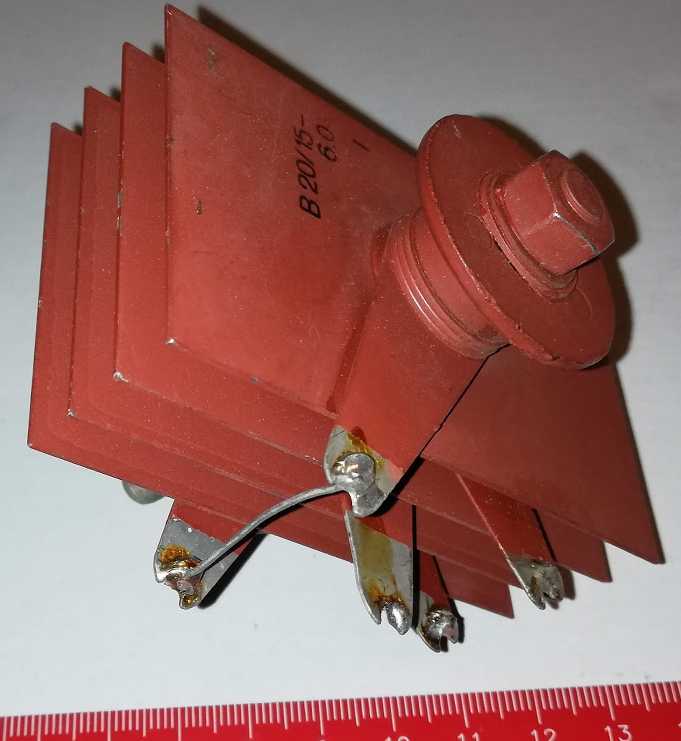 selen-001: selenový blok B20/15-6.0 dle foto   .. použitý / used