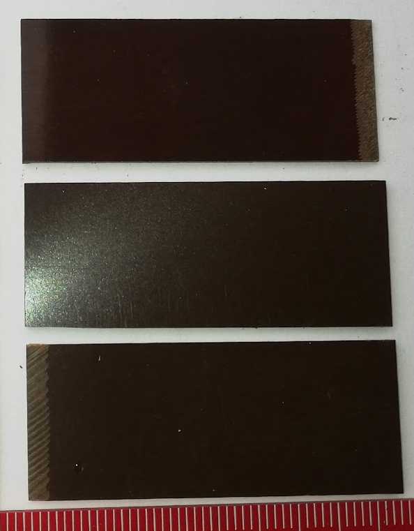 asi pertinaxová destička 47x19x0,5mm skošená  (035)  .. balení 100ks za 50Kč