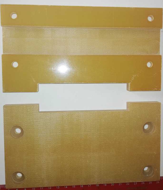 sklotextilová deska opracovaná - 100x190x12mm