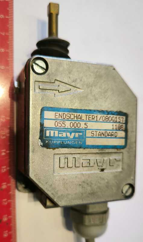 Endshalter 1/0800157 055.000.5 1188 MAYR Kupplungen  .. použitý / used   .. cena na dotaz / price on request