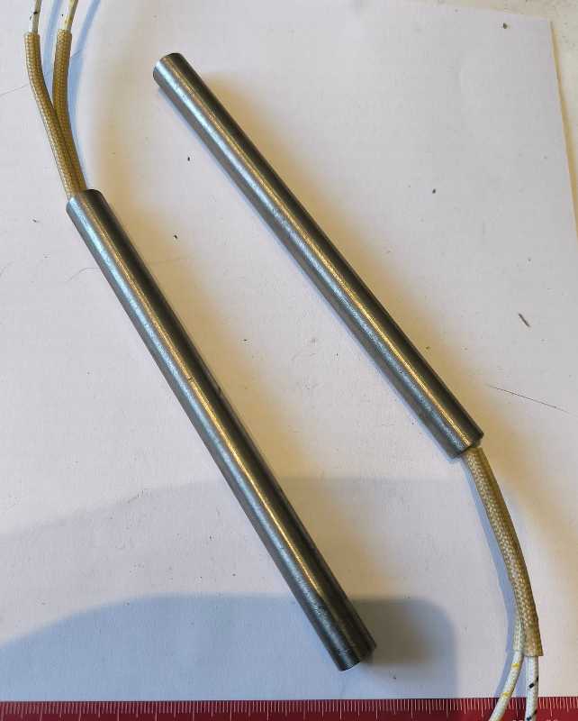 topné těleso typ 1000482 A031 - 230V 630W, průměr 12.5mm, délka 160mm