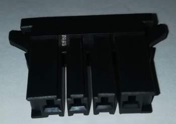 1-178128-4 - Dynamic 3000 Series, Housing, Receptacle, Wire-to-Board, 4 Position, 5.08mm [.2in] Centerline, Crimp, 1 Row, Black Housing Color, Mating Retention   .. cena na dotaz / price on request